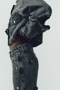 Outlet JEANS Z1975 RECTOS TIRO MEDIO ROTOS Mujer Jeans