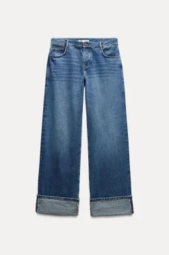 Discount JEANS Z1975 SELVEDGE LOOSE WIDE LEG TIRO MEDIO Mujer Jeans