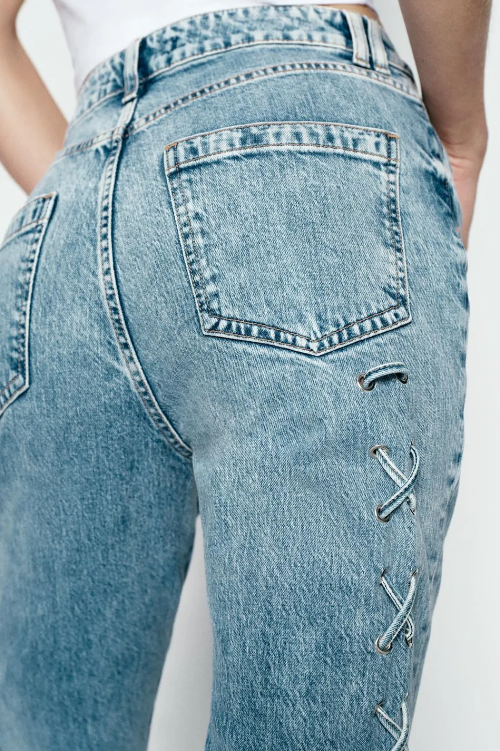 Discount JEANS Z1975 SLIM CORDONES LATERALES Mujer Jeans