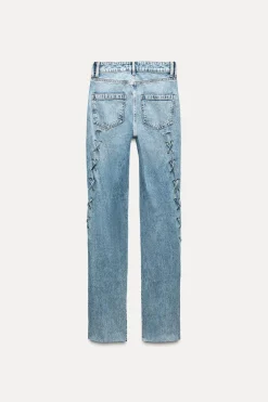 Discount JEANS Z1975 SLIM CORDONES LATERALES Mujer Jeans