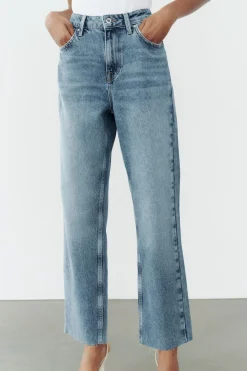 Outlet JEANS Z1975 STRAIGHT ANKLE TIRO ALTO Mujer Jeans