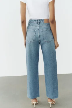 Outlet JEANS Z1975 STRAIGHT ANKLE TIRO ALTO Mujer Jeans