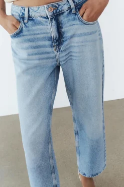 Sale JEANS Z1975 STRAIGHT CROPPED TIRO ALTO Mujer Jeans
