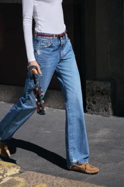 Online JEANS Z1975 STRAIGHT TIRO ALTO FULL LENGTH Mujer Jeans