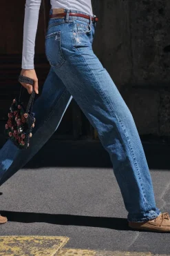 Online JEANS Z1975 STRAIGHT TIRO ALTO FULL LENGTH Mujer Jeans