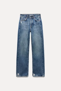 Online JEANS Z1975 STRAIGHT TIRO ALTO FULL LENGTH Mujer Jeans