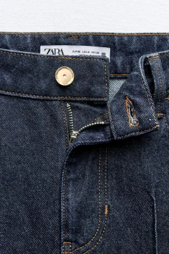 Hot JEANS Z1975 WIDE LEG CROPPED TIRO ALTO NERVIO FRONTAL Mujer Jeans