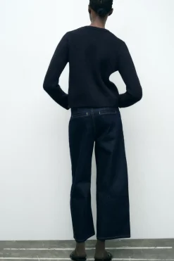 New JEANS Z1975 WIDE LEG CROPPED TIRO ALTO Mujer Jeans