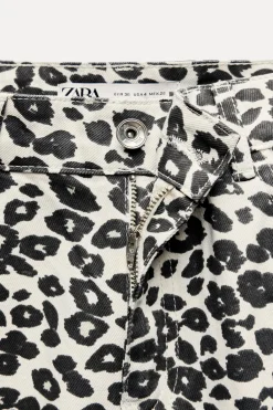 Sale JEANS Z1975 WIDE LEG ESTAMPADO ANIMAL Mujer Jeans