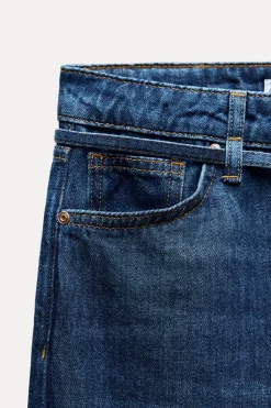 Hot JEANS Z1975 WIDE LEG TIRO ALTO CINTURÓN Mujer Jeans