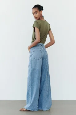 Sale JEANS Z1975 WIDE LEG TIRO MEDIO LONG LENGTH Mujer Jeans