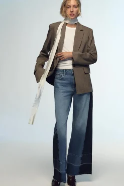 New JEANS Z1975 WIDE LEG TIRO MEDIO COMBINADO Mujer Jeans