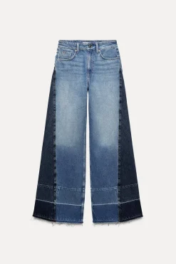 New JEANS Z1975 WIDE LEG TIRO MEDIO COMBINADO Mujer Jeans