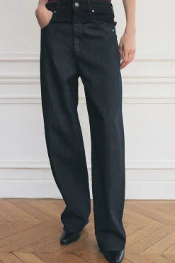 New JEANS ZW COLLECTION BARREL TIRO MEDIO Mujer Jeans