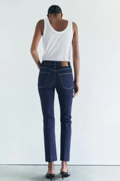 Fashion JEANS ZW COLLECTION BOOTCUT TIRO ALTO CROPPED Mujer Jeans|Pantalones
