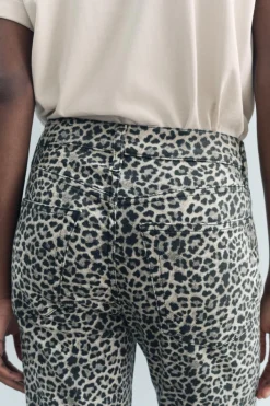 Fashion JEANS ZW COLLECTION BOOTCUT TIRO ALTO CROPPED ESTAMPADO Mujer Jeans