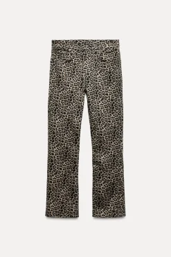 Fashion JEANS ZW COLLECTION BOOTCUT TIRO ALTO CROPPED ESTAMPADO Mujer Jeans