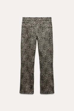 Fashion JEANS ZW COLLECTION BOOTCUT TIRO ALTO CROPPED ESTAMPADO Mujer Jeans