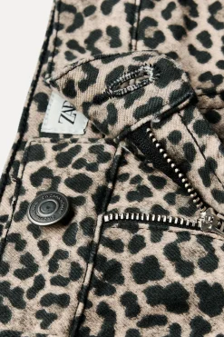 Fashion JEANS ZW COLLECTION BOOTCUT TIRO ALTO CROPPED ESTAMPADO Mujer Jeans