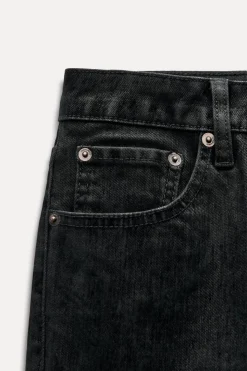 Online JEANS ZW COLLECTION BOOTCUT CROPPED TIRO ALTO FLOCADO Mujer Jeans