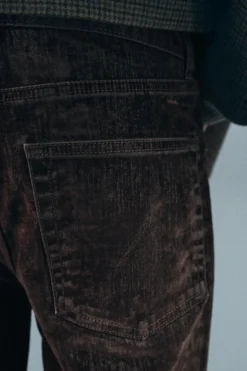 Discount JEANS ZW COLLECTION BOOTCUT CROPPED TIRO ALTO FLOCADO Mujer Jeans