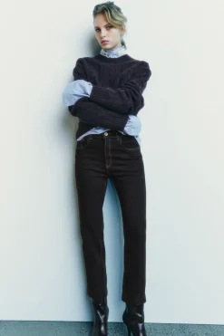 Hot JEANS ZW COLLECTION BOOTCUT TIRO ALTO CROPPED Mujer Jeans