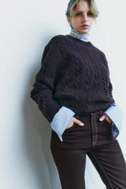 Hot JEANS ZW COLLECTION BOOTCUT TIRO ALTO CROPPED Mujer Jeans