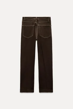 Hot JEANS ZW COLLECTION BOOTCUT TIRO ALTO CROPPED Mujer Jeans