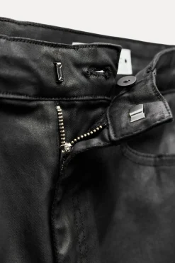 Discount JEANS ZW COLLECTION COATED SLIM FIT TIRO ALTO Mujer Jeans