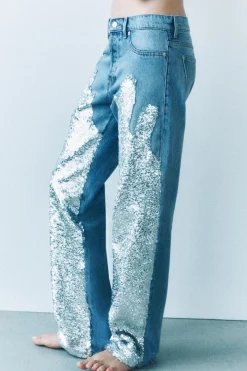 New JEANS ZW COLLECTION LENTEJUELAS Mujer Jeans