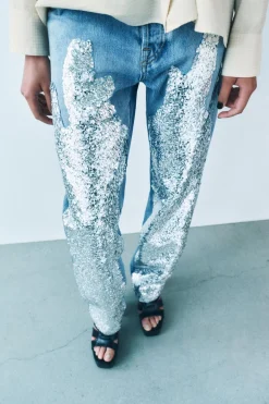 New JEANS ZW COLLECTION LENTEJUELAS Mujer Jeans