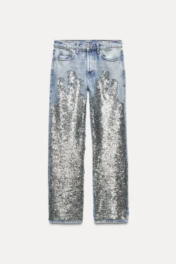 New JEANS ZW COLLECTION LENTEJUELAS Mujer Jeans