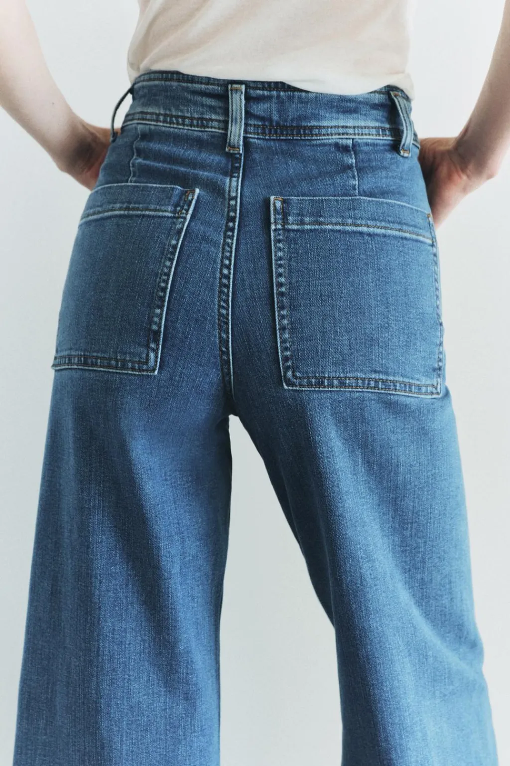 Online JEANS ZW COLLECTION MARINE STRAIGHT TIRO ALTO Mujer Jeans