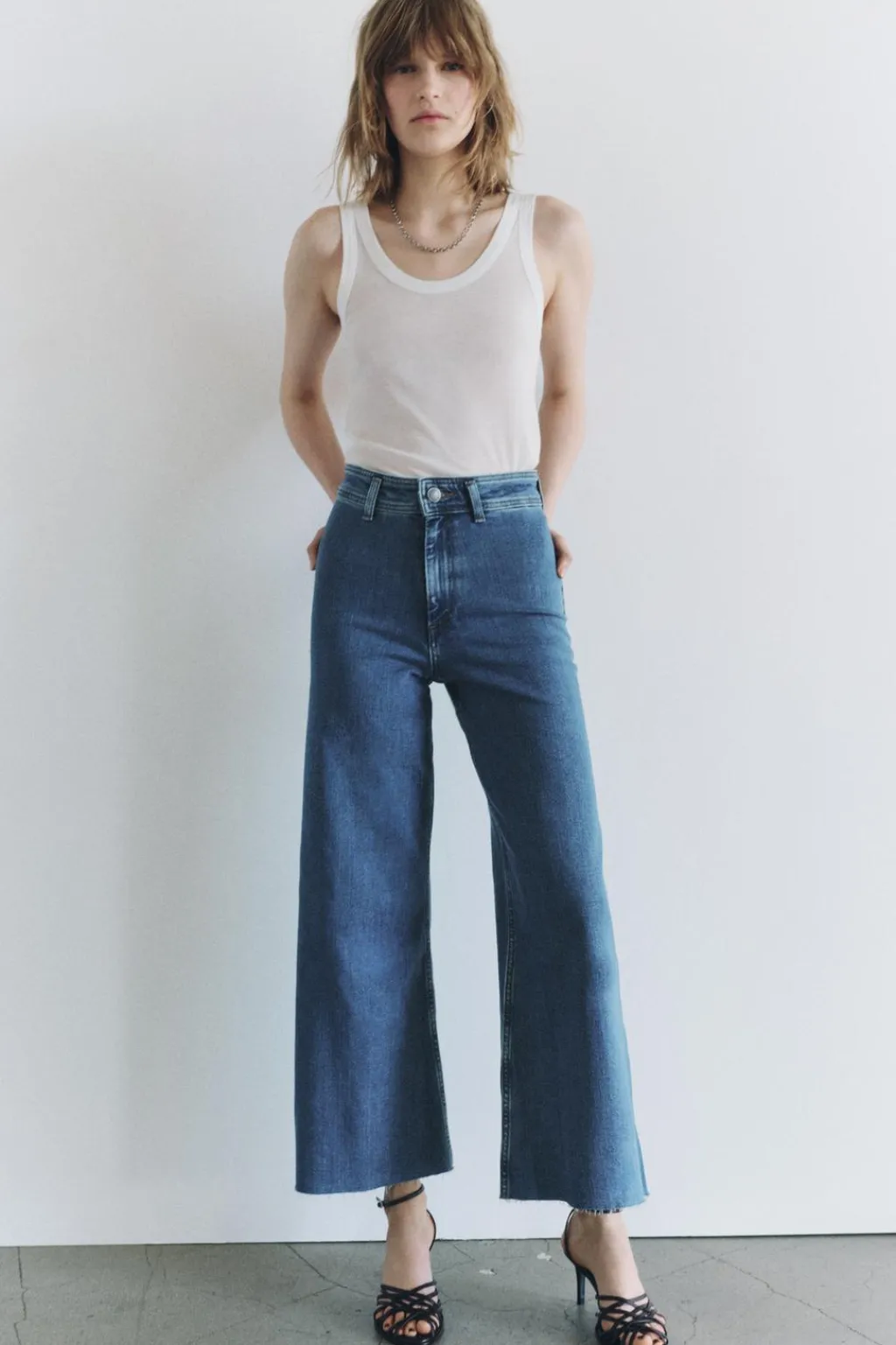 Online JEANS ZW COLLECTION MARINE STRAIGHT TIRO ALTO Mujer Jeans