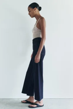 Hot JEANS ZW COLLECTION MARINE STRAIGHT TIRO ALTO BOLSILLOS Mujer Jeans