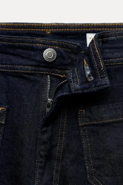 Hot JEANS ZW COLLECTION MARINE STRAIGHT TIRO ALTO BOLSILLOS Mujer Jeans