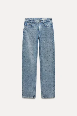 Outlet JEANS ZW COLLECTION RECTOS TIRO MEDIO TACHAS Mujer Jeans
