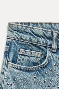 Outlet JEANS ZW COLLECTION RECTOS TIRO MEDIO TACHAS Mujer Jeans