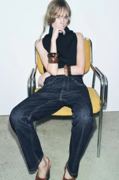 Outlet JEANS ZW COLLECTION RELAXED SLIM TIRO MEDIO Mujer Jeans