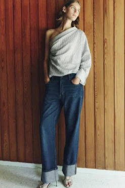 Discount JEANS ZW COLLECTION RELAXED TIRO MEDIO FOLD UP Mujer Jeans