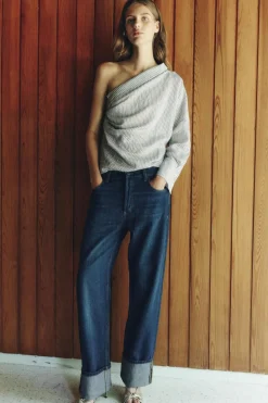 Discount JEANS ZW COLLECTION RELAXED TIRO MEDIO FOLD UP Mujer Jeans