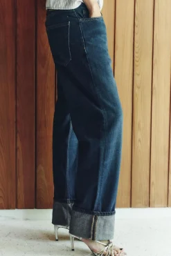 Discount JEANS ZW COLLECTION RELAXED TIRO MEDIO FOLD UP Mujer Jeans