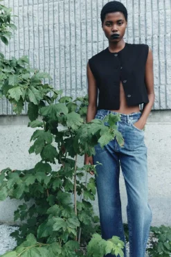 Sale JEANS ZW COLLECTION RELAXED TIRO MEDIO Mujer Jeans