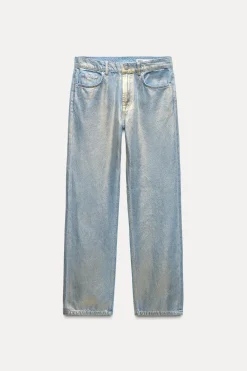 New JEANS ZW COLLECTION RELAXED TIRO MEDIO FOIL ZW COLLECTION Mujer Jeans