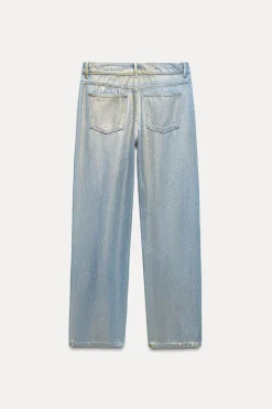 New JEANS ZW COLLECTION RELAXED TIRO MEDIO FOIL ZW COLLECTION Mujer Jeans