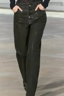 Best JEANS ZW COLLECTION RELAXED TIRO MEDIO ENCERADOS Mujer Jeans