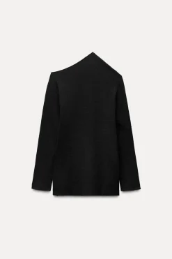 Online JERSEY ASIMÉTRICO PUNTO RIB Mujer Cárdigan / Jerséis|Punto