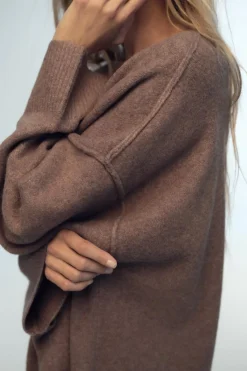 Fashion JERSEY BOLSILLO PUNTO LISO Mujer Cárdigan / Jerséis|Punto