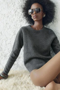 Online JERSEY BÁSICO 100% LANA Mujer Cárdigan / Jerséis|Punto