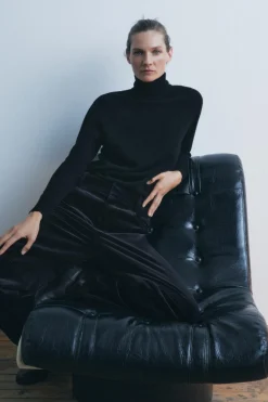 New JERSEY BÁSICO 100% LANA CUELLO SUBIDO Mujer Cárdigan / Jerséis|Punto